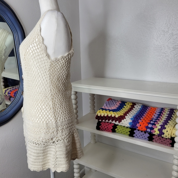 Maurices Crochet Sweater Vest Button Up Women's Size Large - Picture 5 of 8